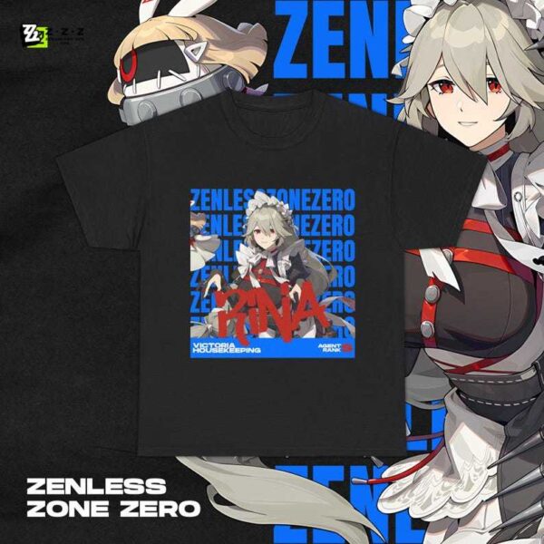 Zenless Zone Zero Rina Shirt ZZZ Gacha Game Merch Fan Shirt Unisex Cotton