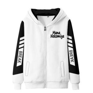 Game Fans Cosplay Zenless Zone Zero Anime Thin Zippered Hoodie Spring Autumn Black White Casual Women Men Sportswear Clothing