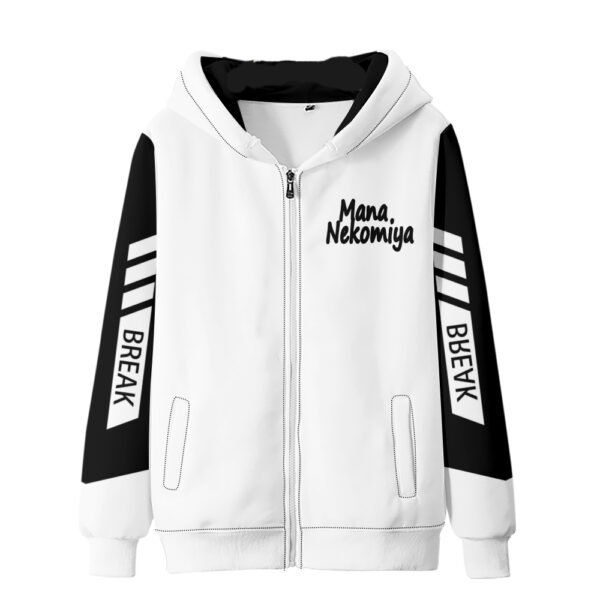 Game Fans Cosplay Zenless Zone Zero Anime Thin Zippered Hoodie Spring Autumn Black White Casual Women Men Sportswear Clothing