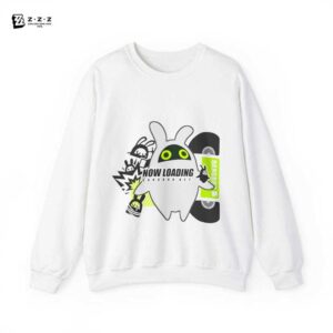 Bangboo Zenless Zone Zero Stylish Streetwear Graphic | Kawaii Subtle Monochrome ZZZ Cozy Heavy Blend Unisex Crewneck Sweatshirt Sweater