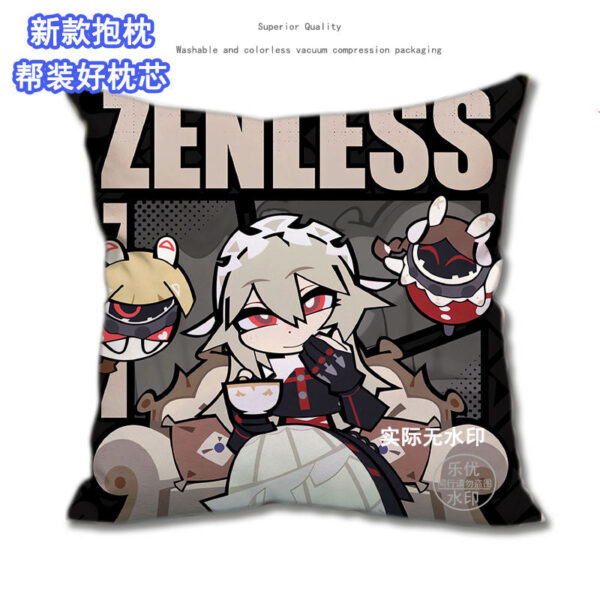 Zenless Zone Zero Chibi Style Illustration Character Soft Pillow