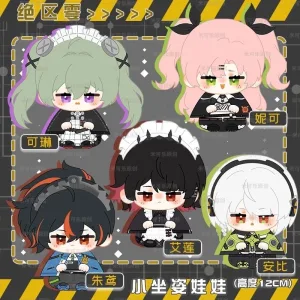Zenless Zone Zero ZZZ Ellen Joe Corin Wickes Nicole Demara Anby Demara Zhu Yuan Anime 12CM Plush Doll Pendant Keychain Plushie
