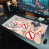Zenless Zone Zero Gaming Mouse Pad Ellen Joe, Jane Doe, Zhu Yuan, Anby, Qingyi, Nicole Large Mousepad Sexy Nude Big Boobs Mouse Mat R18 Hentai Nipple Desk Mat NSFW Carpet