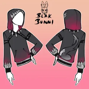 Ellen shark casual cosplay printed fabric Hoodie