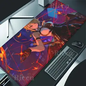 Zenless Zone Zero Evelyn Chevalier 900x400mm teclado mouse pad Computer Laptop Anime offices Keyboard deskmat XXL Large mousepad