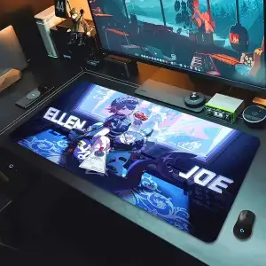 Zenless Zone Zero Ellen Joe, Soukaku, Hoshimi Miyabi, Belle Mousepad HD Printing Computer Gamers Locking Edge Non-slip Mouse Pad XXL 90x40cm Keyboard PC Deskmat