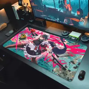 Zenless Zone Zero Ellen Joe, Soukaku, Hoshimi Miyabi, Belle Mousepad HD Printing Computer Gamers Locking Edge Non-slip Mouse Pad XXL 90x40cm Keyboard PC Deskmat