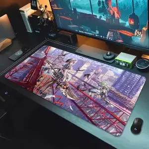 Zenless Zone Zero Ellen Joe, Soukaku, Hoshimi Miyabi, Belle Mousepad HD Printing Computer Gamers Locking Edge Non-slip Mouse Pad XXL 90x40cm Keyboard PC Deskmat