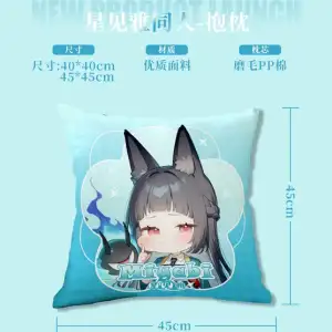 Zenless Zone Zero Hoshimi Miyabi Double-Sided Pillow – Cushion with Insert, ZZZ Section 6 Hoshimi Miyabi Throw Pillow
