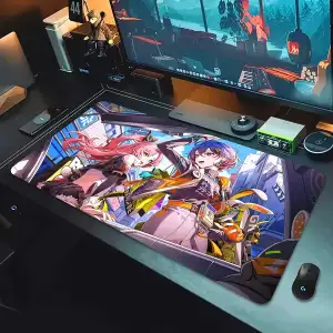 Zenless Zone Zero Ellen Joe, Soukaku, Hoshimi Miyabi, Belle Mousepad HD Printing Computer Gamers Locking Edge Non-slip Mouse Pad XXL 90x40cm Keyboard PC Deskmat