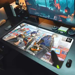 Zenless Zone Zero Ellen Joe, Soukaku, Hoshimi Miyabi, Belle Mousepad HD Printing Computer Gamers Locking Edge Non-slip Mouse Pad XXL 90x40cm Keyboard PC Deskmat