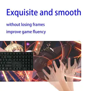 Zenless Zone Zero Evelyn Chevalier 900x400mm teclado mouse pad Computer Laptop Anime offices Keyboard deskmat XXL Large mousepad