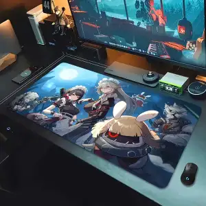 Zenless Zone Zero Ellen Joe, Soukaku, Hoshimi Miyabi, Belle Mousepad HD Printing Computer Gamers Locking Edge Non-slip Mouse Pad XXL 90x40cm Keyboard PC Deskmat