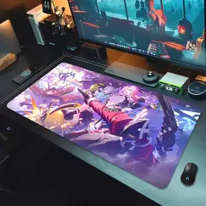 Zenless Zone Zero Ellen Joe, Soukaku, Hoshimi Miyabi, Belle Mousepad HD Printing Computer Gamers Locking Edge Non-slip Mouse Pad XXL 90x40cm Keyboard PC Deskmat