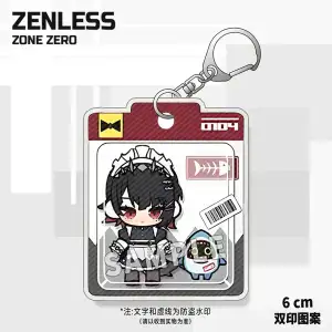 Zenless Zone Zero Double Print Pattern Peripheral Keychain 9 Game Characters Acrylic Pendant Gift