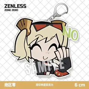 Zenless Zone Zero Caesar King ,Lucy,Burnice White, Piper Wheel Keychain Acrylic Pendant