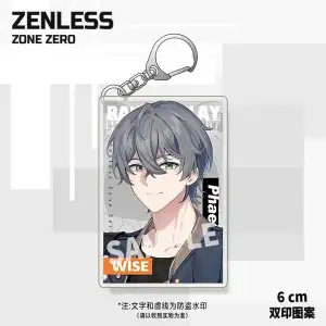 Zenless Zone Zero Double Print Pattern Peripheral Keychain 9 Game Characters Acrylic Pendant Gift