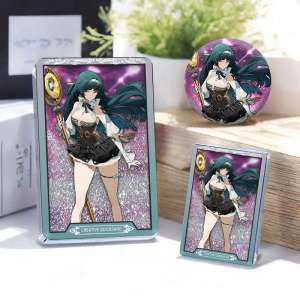 Zenless Zone Zero - Astra Yao Quicksand Mahjong Badge + Standee + Keychain Acrylic Set