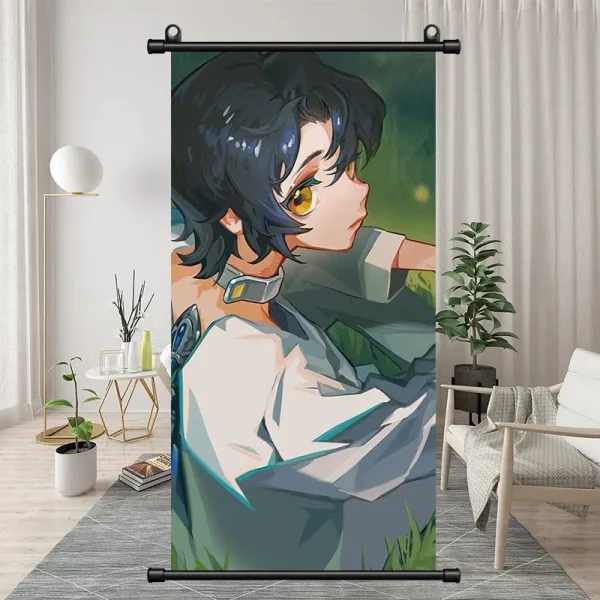 Zenless Zone Zero Asaba Harumasa，Evelyn Chevalier，Hoshimi Miyabi, Belle Bedroom Bedside Decoration Hanging Paintings