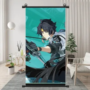 Zenless Zone Zero Asaba Harumasa，Evelyn Chevalier，Hoshimi Miyabi, Belle Bedroom Bedside Decoration Hanging Paintings