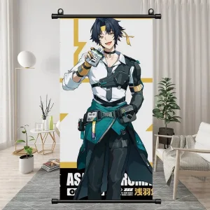 Zenless Zone Zero Asaba Harumasa，Evelyn Chevalier，Hoshimi Miyabi, Belle Bedroom Bedside Decoration Hanging Paintings