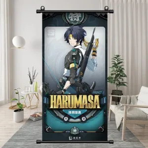 Zenless Zone Zero Asaba Harumasa，Evelyn Chevalier，Hoshimi Miyabi, Belle Bedroom Bedside Decoration Hanging Paintings