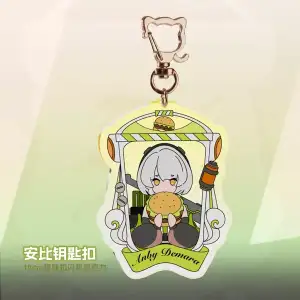 Zenless Zone Zero Toys - Anby Demara Acrylic Stand, Keychain – Character Card and Keychain Gift Set Merchandise