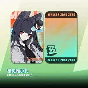 Zenless Zone Zero Toys - Hoshimi Miyabi Acrylic Stand, Keychain – Character Card and Keychain Gift Set Merchandise