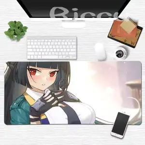 Hot Sale Hoshimi Miyabi Zenless Zone Zero RGB Large Mouse Pad ZZZ Section 6 Mousepad Xxl Keyboard Mat Gamer Desk Carpet