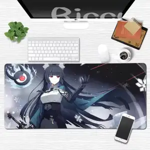 Hot Sale Hoshimi Miyabi Zenless Zone Zero RGB Large Mouse Pad ZZZ Section 6 Mousepad Xxl Keyboard Mat Gamer Desk Carpet