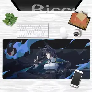 Hot Sale Hoshimi Miyabi Zenless Zone Zero RGB Large Mouse Pad ZZZ Section 6 Mousepad Xxl Keyboard Mat Gamer Desk Carpet