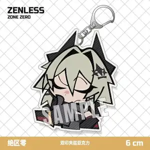 Zenless Zone Zero Caesar King ,Lucy,Burnice White, Piper Wheel Keychain Acrylic Pendant