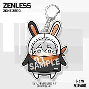 Zenless Zone Zero Double Print Pattern Peripheral Keychain 9 Game Characters Acrylic Pendant Gift