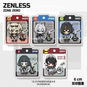 Zenless Zone Zero Double Print Pattern Peripheral Keychain 9 Game Characters Acrylic Pendant Gift