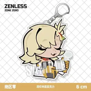 Zenless Zone Zero Caesar King ,Lucy,Burnice White, Piper Wheel Keychain Acrylic Pendant
