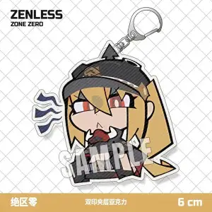 Zenless Zone Zero Caesar King ,Lucy,Burnice White, Piper Wheel Keychain Acrylic Pendant