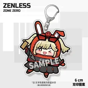 Zenless Zone Zero Double Print Pattern Peripheral Keychain 9 Game Characters Acrylic Pendant Gift