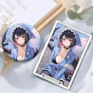 Zenless Zone Zero - Ellen Joe Quicksand Mahjong Badge + Standee + Keychain Acrylic Set