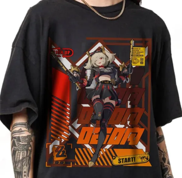 Zenless Zone Zero Burnice White Loose T-shirt