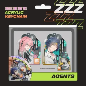 Zenless Zone Zero Toys Acrylic Charm Keychain ZZZ Back to Back Keychains- Agents - Proxy