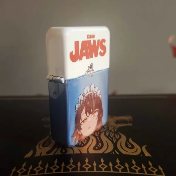 Zenless Zone Zero Ellen Joe Lighter Jaws Windproof Lighter - Jaws Parody Poster W/ Full Color