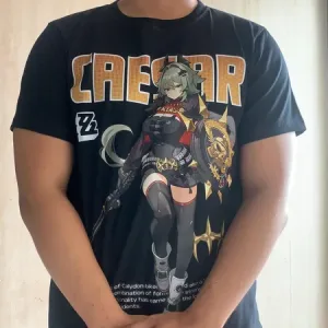 Caesar King ZZZ Graphic T-Shirt Tee Cotton Casual Aesthetic Unisex Shirt Zenless Zone Zero