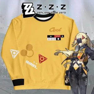 Zenless Zone Zero Trigger Light Sweatshirt, ZZZ Graphic Sweater, Anime Gaming Merch, Gacha Gaming, Zenless Fan apparel, Unisex