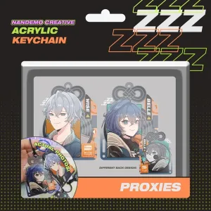 Zenless Zone Zero Toys Acrylic Charm Keychain ZZZ Back to Back Keychains- Agents - Proxy