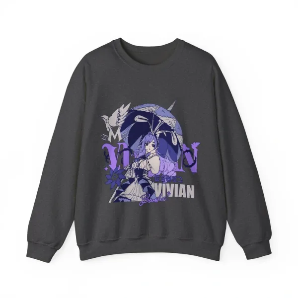 Vivian Banshee ZZZ Vintage Aesthetic Streetwear Crewneck Sweater Zenless Zone Zero Manga Subtle | Graphic Cozy Heavy Blend Unisex Sweatshirt