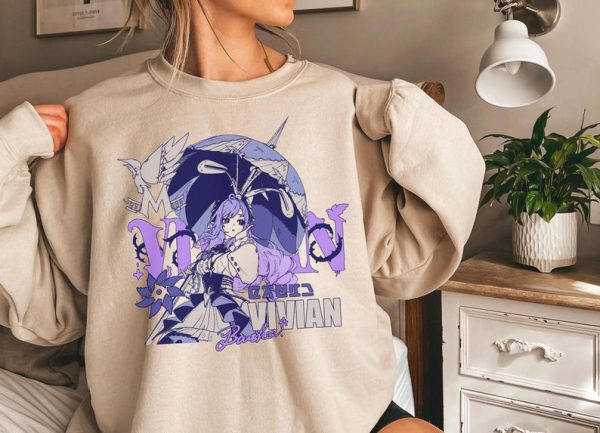 Vivian Banshee ZZZ Vintage Aesthetic Streetwear Crewneck Sweater Zenless Zone Zero Manga Subtle | Graphic Cozy Heavy Blend Unisex Sweatshirt — image 1
