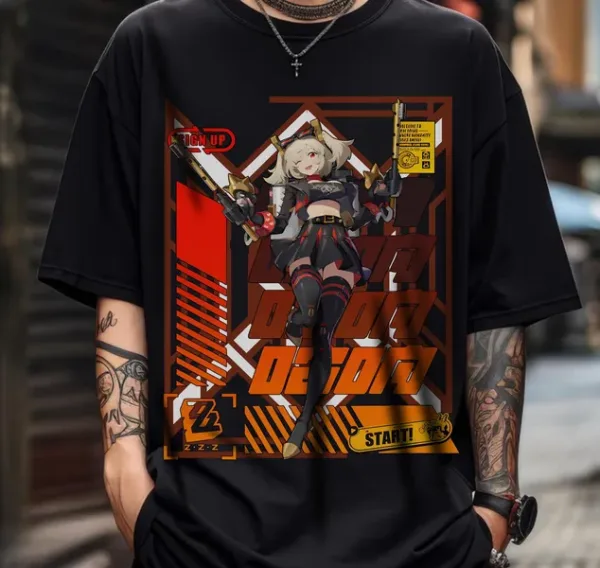 Zenless Zone Zero Burnice White Loose T-shirt