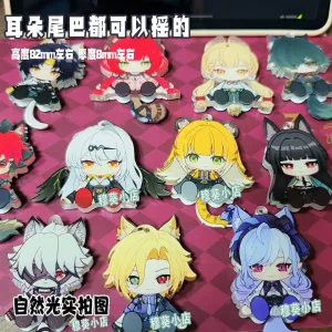 Zenless Zone Zero Cute Character Style Tail Can Shake Keychain