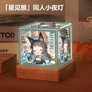 Zenless Zone Zero Hoshimi Miyabi Game Character Acrylic Night Light