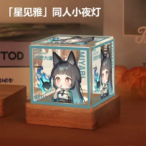 Zenless Zone Zero Hoshimi Miyabi Game Character Acrylic Night Light